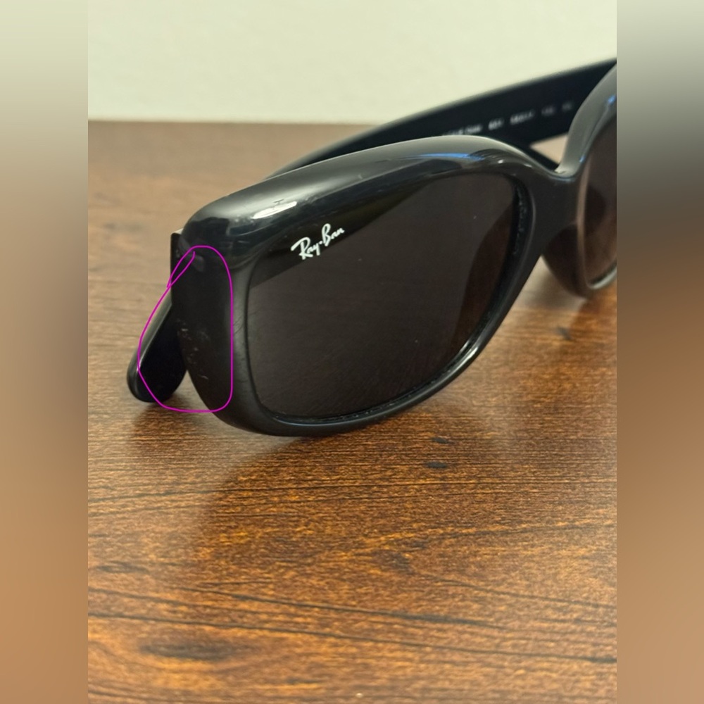Ray-Ban Black Jackie Ohh Sunglasses - Picture 8 of 10
